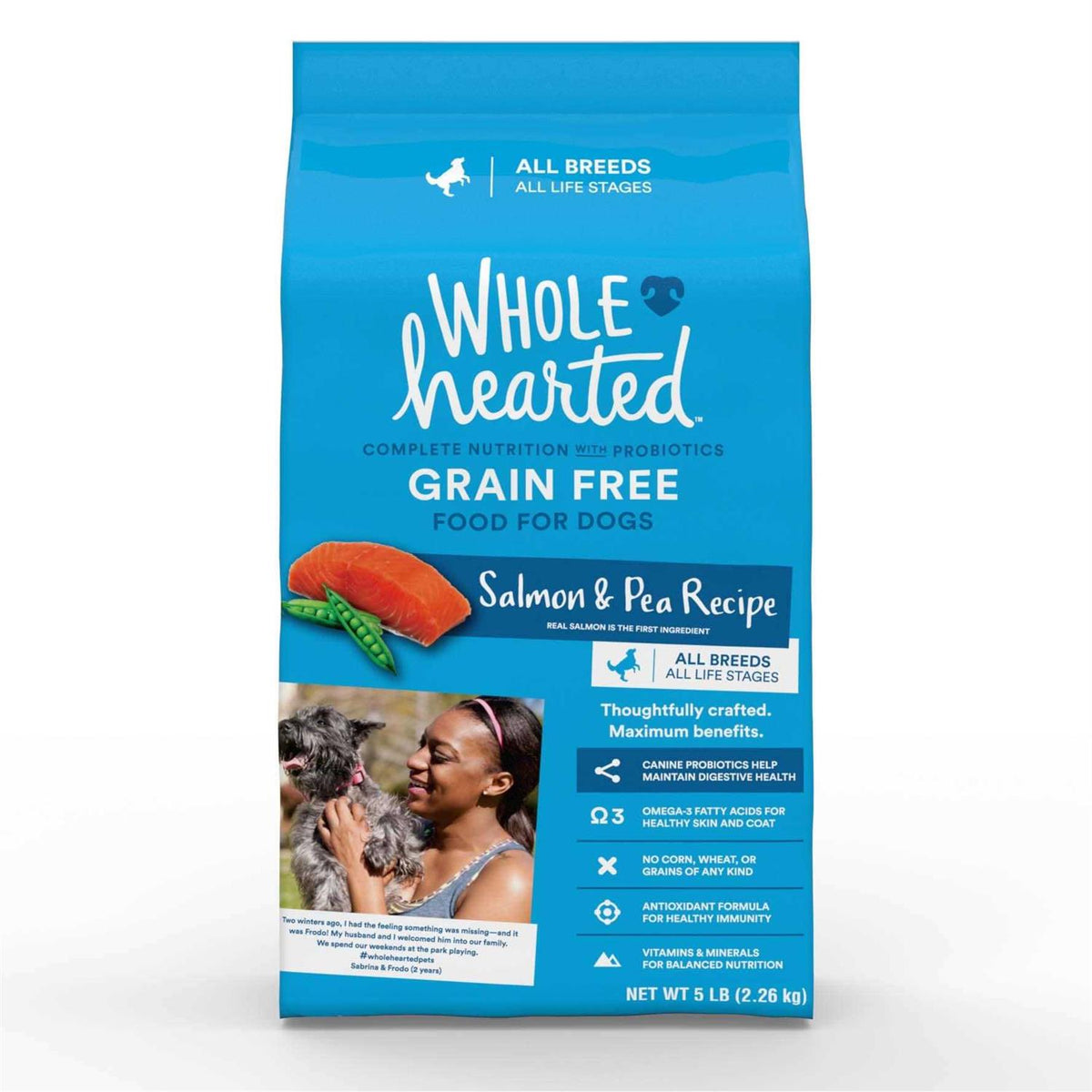 Grain Free Salmon and Pea Recipe Dry Dog Food J9343