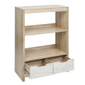 3-Shelf with Drawers MDF Bookcase Storage V1820