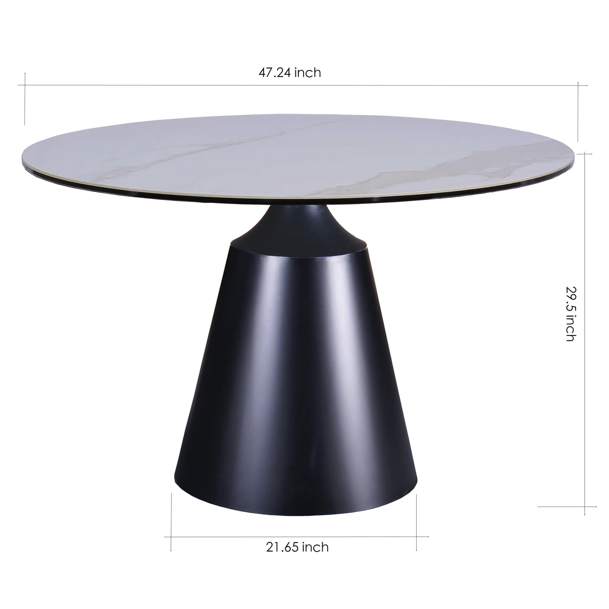 White Ceramic Top Dining Table Y678