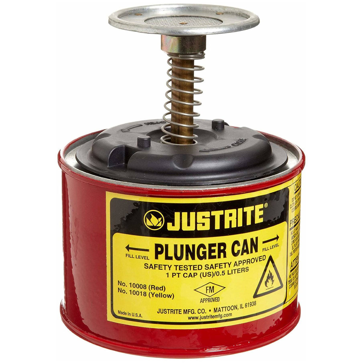 1 Pint Steel Plunger Can I94960