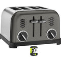 4-Slice Black Metal Toaster L803301