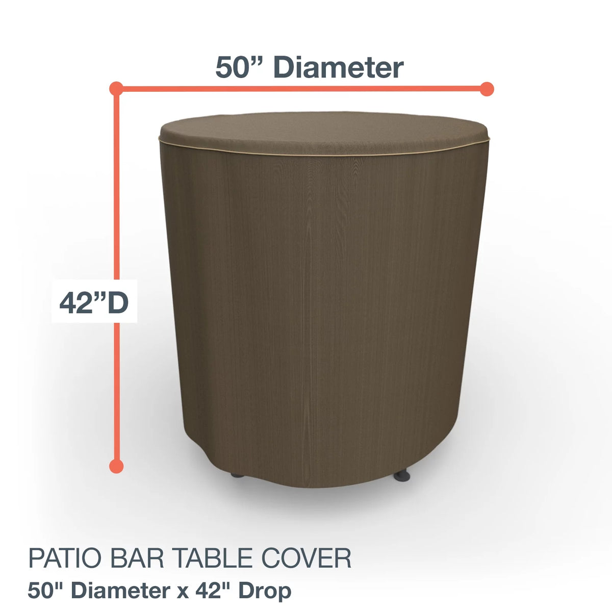 Black and Tan Patio Bar Table Cover C5543