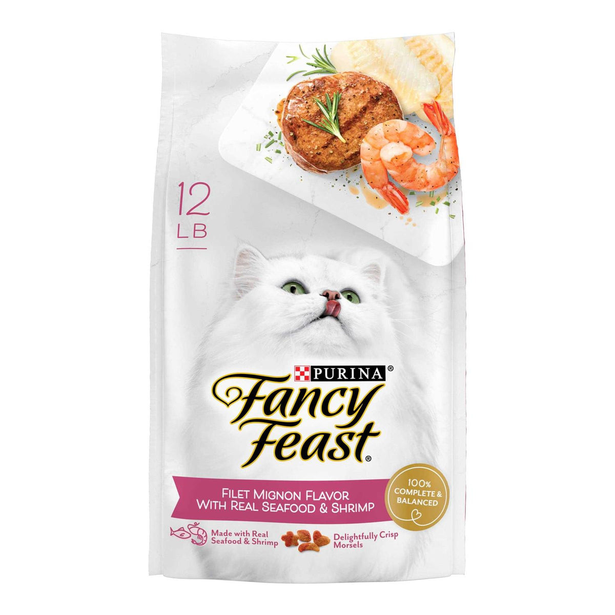 Dry Cat Food Filet Mignon Flavor with Seafood & Shrimp A272400