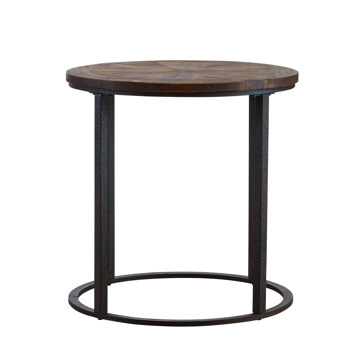 Round Industrial End Table 24 x 24 X770430