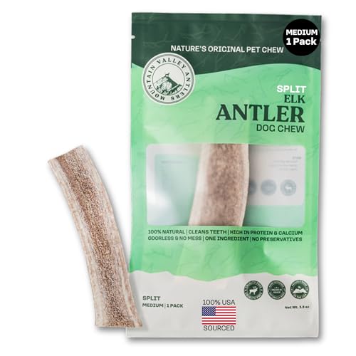100% Natural Elk Antlers for Dogs - Whole Small (3 Pack) F275499