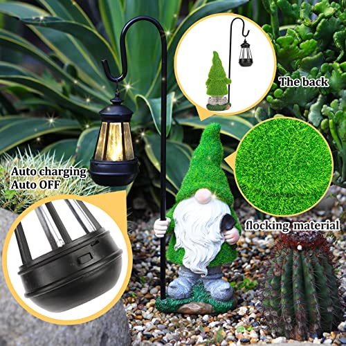 11.8'' LED Solar Garden Gnome Outdoor Statue X19433