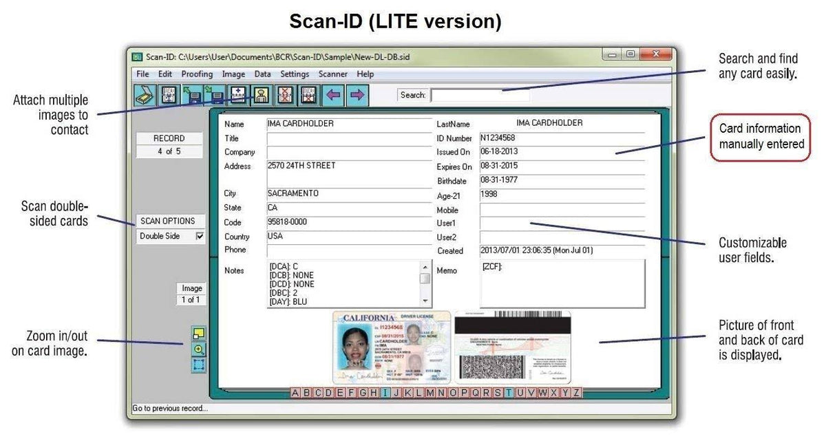 ID Card Scanner Z69282