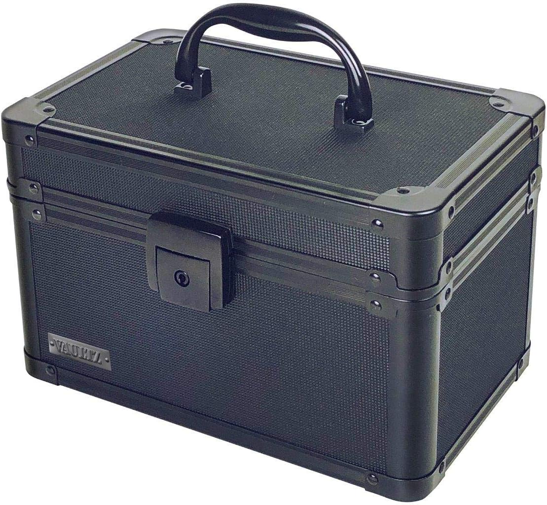 White Locking Storage Box with Mesh Pocket Z81597