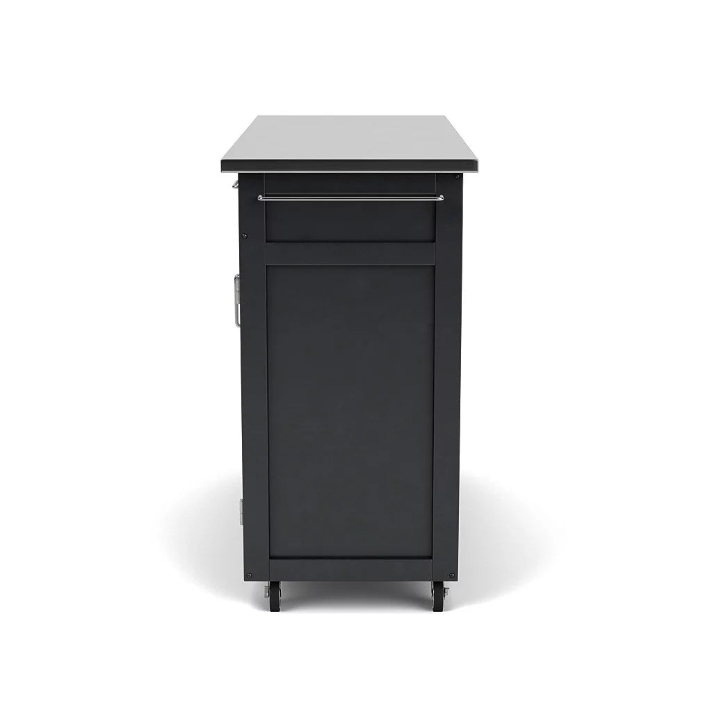 Wood Kitchen Cart in Black T50438