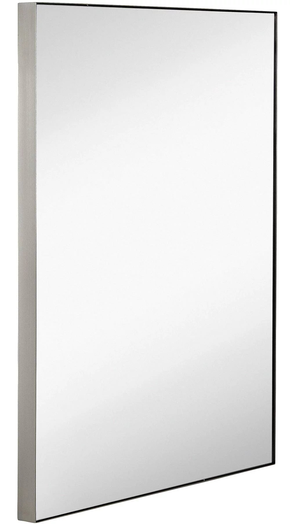 Brushed Metal Wall Mirror 22" x 30" E34148