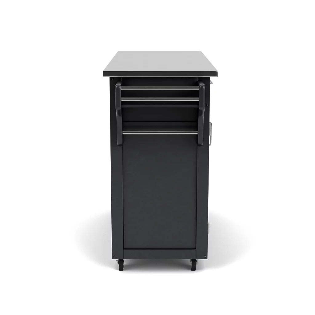 Wood Kitchen Cart in Black T50438