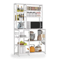 White Utility Storage Shelf Microwave Stand P950