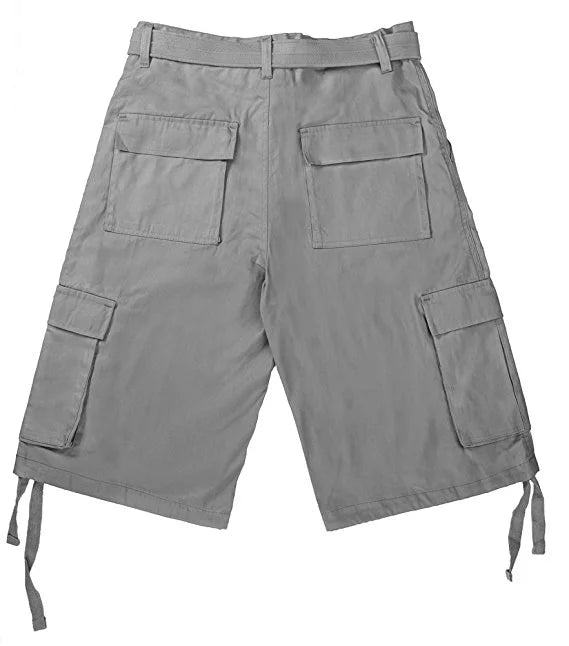 Men's Belted Cargo Twill Shorts K955160