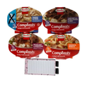 4 Pack Chicken Alfredo, Tender Beef, Chicken Noodle, Meatloaf R787