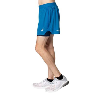 Light Blue 2in1 5in Shorts I58387