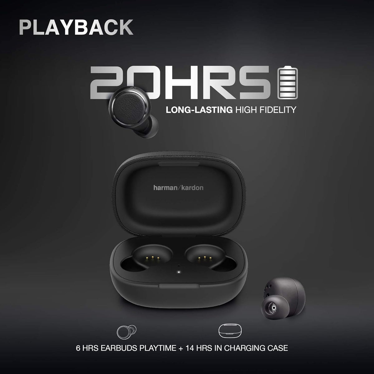 Fly True Wireless IE Headphones Black Y5476