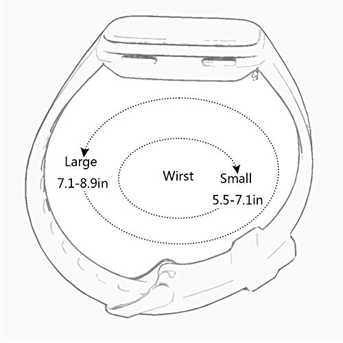 Replacement Silicone Adjustable Wristband Fitness Straps F8788