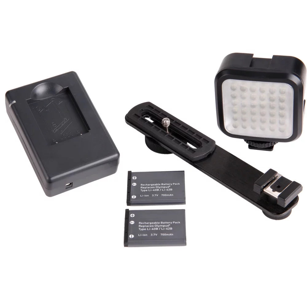 32GB Digital Camera with Extra Battery and LED Kit T376