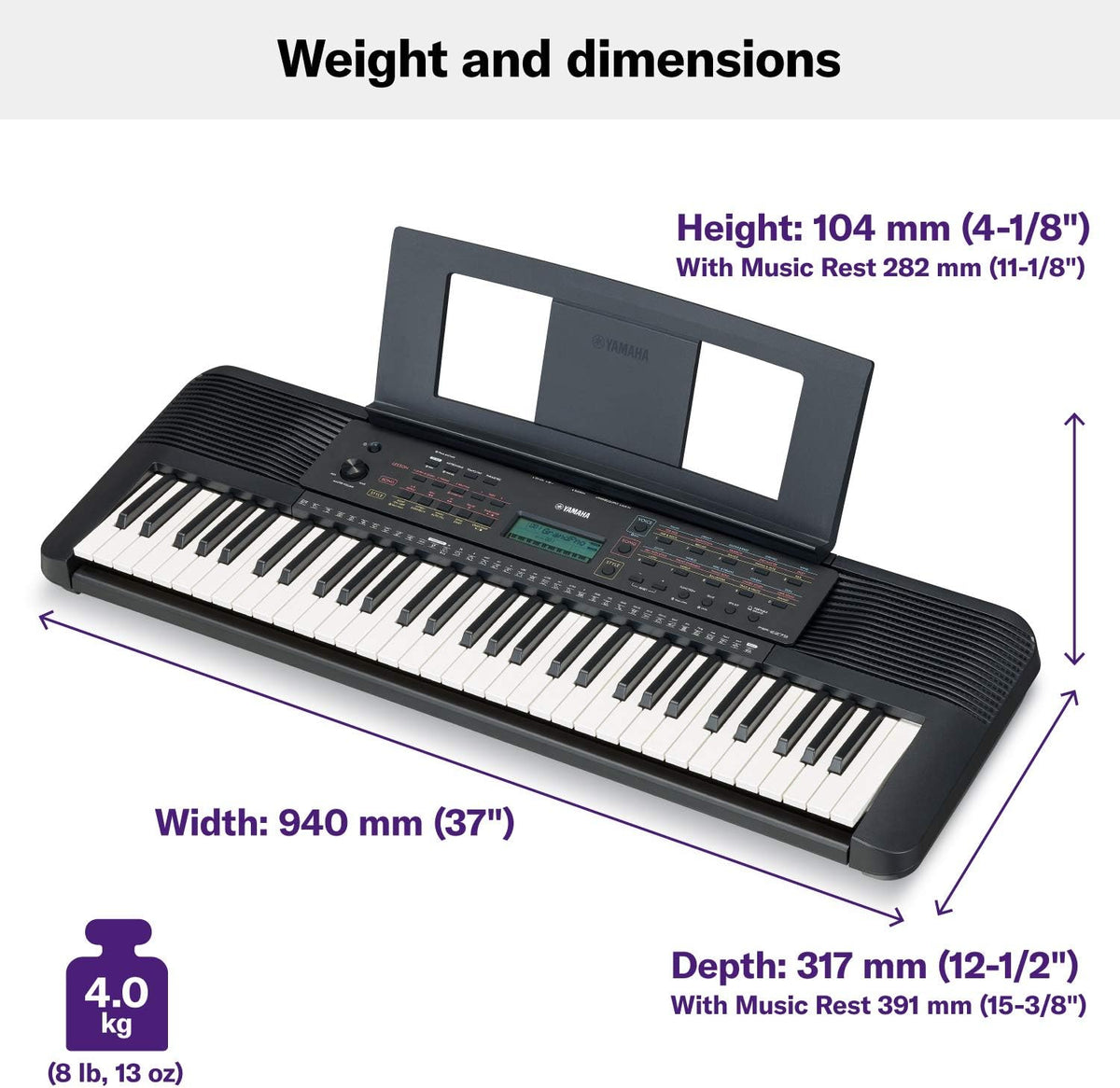 61-Key Portable Keyboard O5560