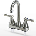 Non-Metallic Two-Handle Pull-Down RV Kitchen Faucet Chrome F436