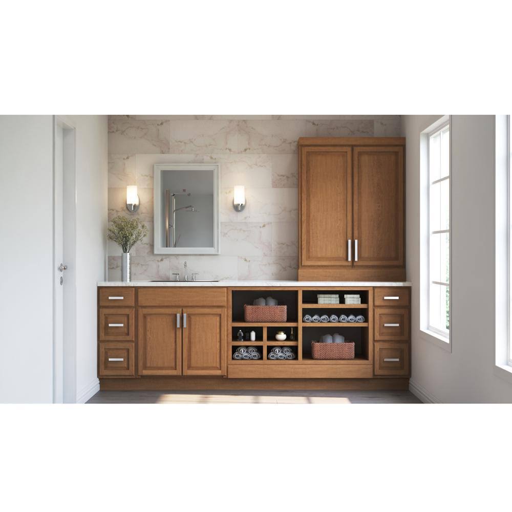 Medium Oak Sink Base Kitchen Cabinet Z67436