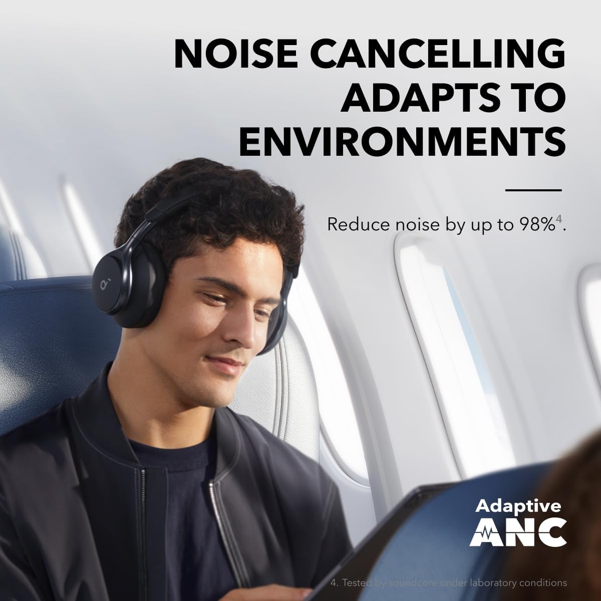 Active Noise Cancelling Headphones with Case, 40H ANC Playtime E16439