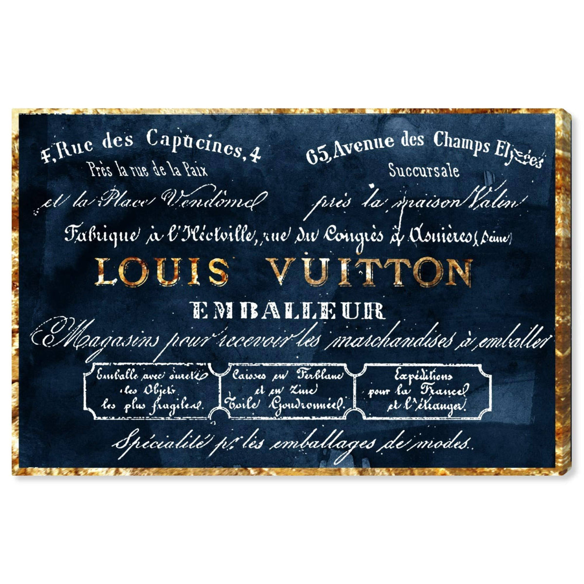 Navy Canvas Art H76413
