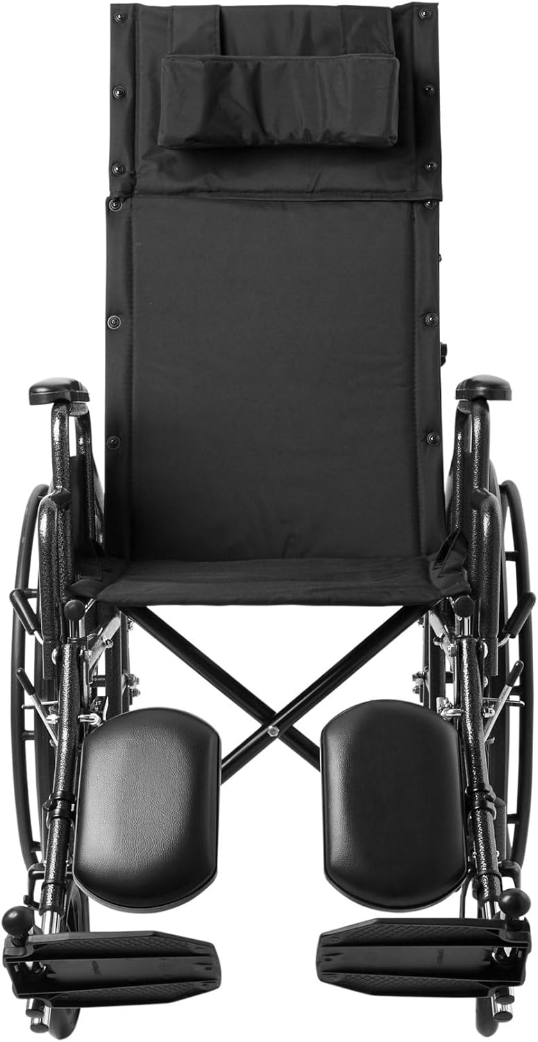 Reclining Wheelchair with Detachable Desk Arms, 18" Seat Width, 300 Lbs. Capacity D65359