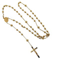 22 inches Solid Gold Rosary Necklace G262