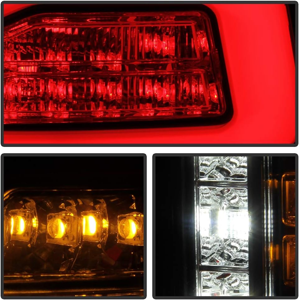 Black Full LED Tail Lights Left+Right C778