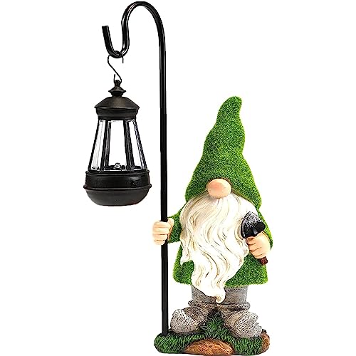 11.8'' LED Solar Garden Gnome Outdoor Statue X19433