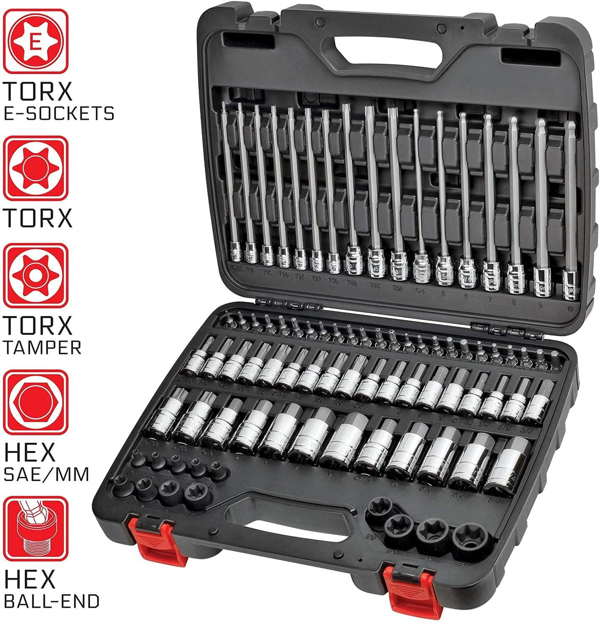 84 Piece S2 Steel Hex & Torx Bit Socket Set U596
