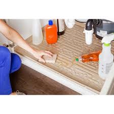 Beige 37 x 22 inch Under Sink Kitchen Cabinet Mat Q433151