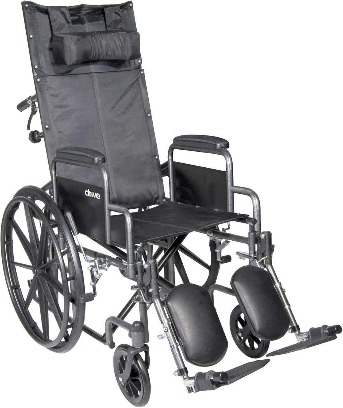 Reclining Wheelchair with Detachable Desk Arms, 18" Seat Width, 300 Lbs. Capacity D65359