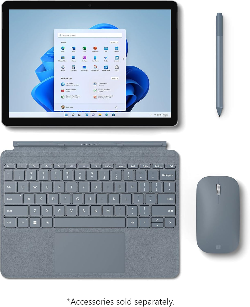 10.5" Touch-Screen Intel Pentium 4GB Memory 64GB Wifi Platinum T34350