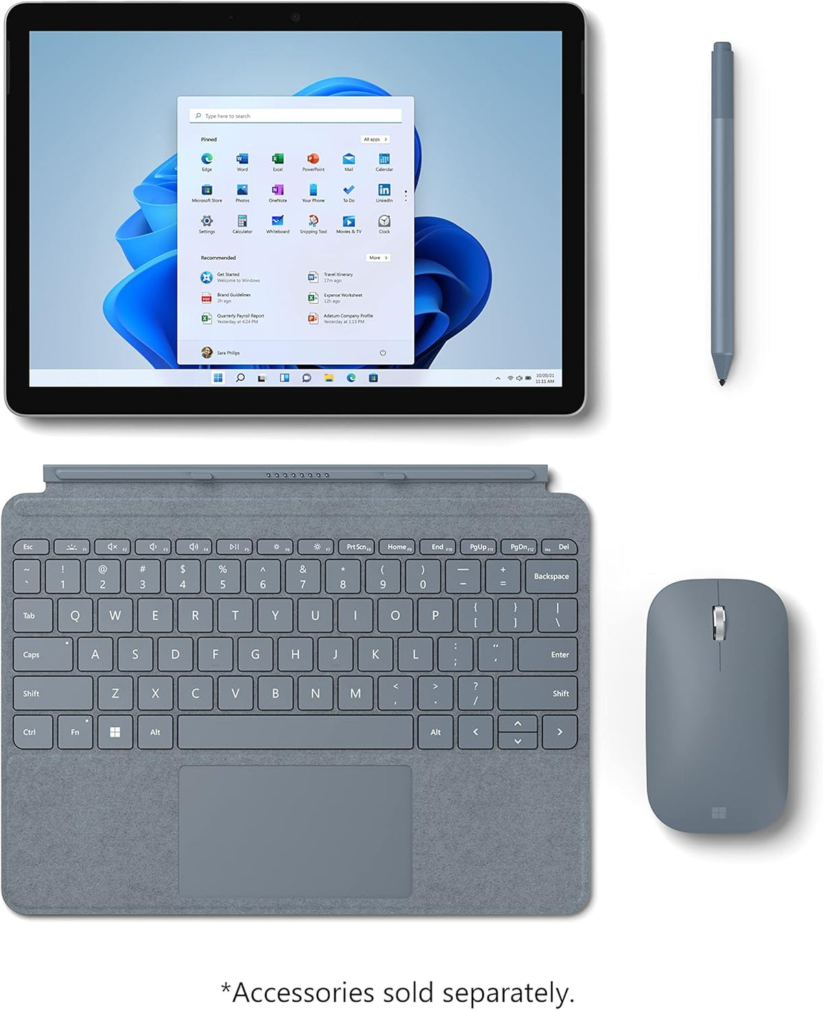 10.5" Touch-Screen Intel Pentium 4GB Memory 64GB Wifi Platinum T34350