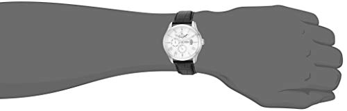 Classic 6 Hand Power Reserve Leather Strap Watch Z375