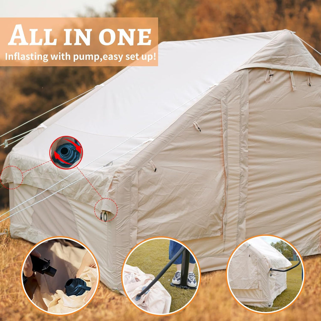 Large Inflatable Oxford Air Tent for 4-6 Persons U289884
