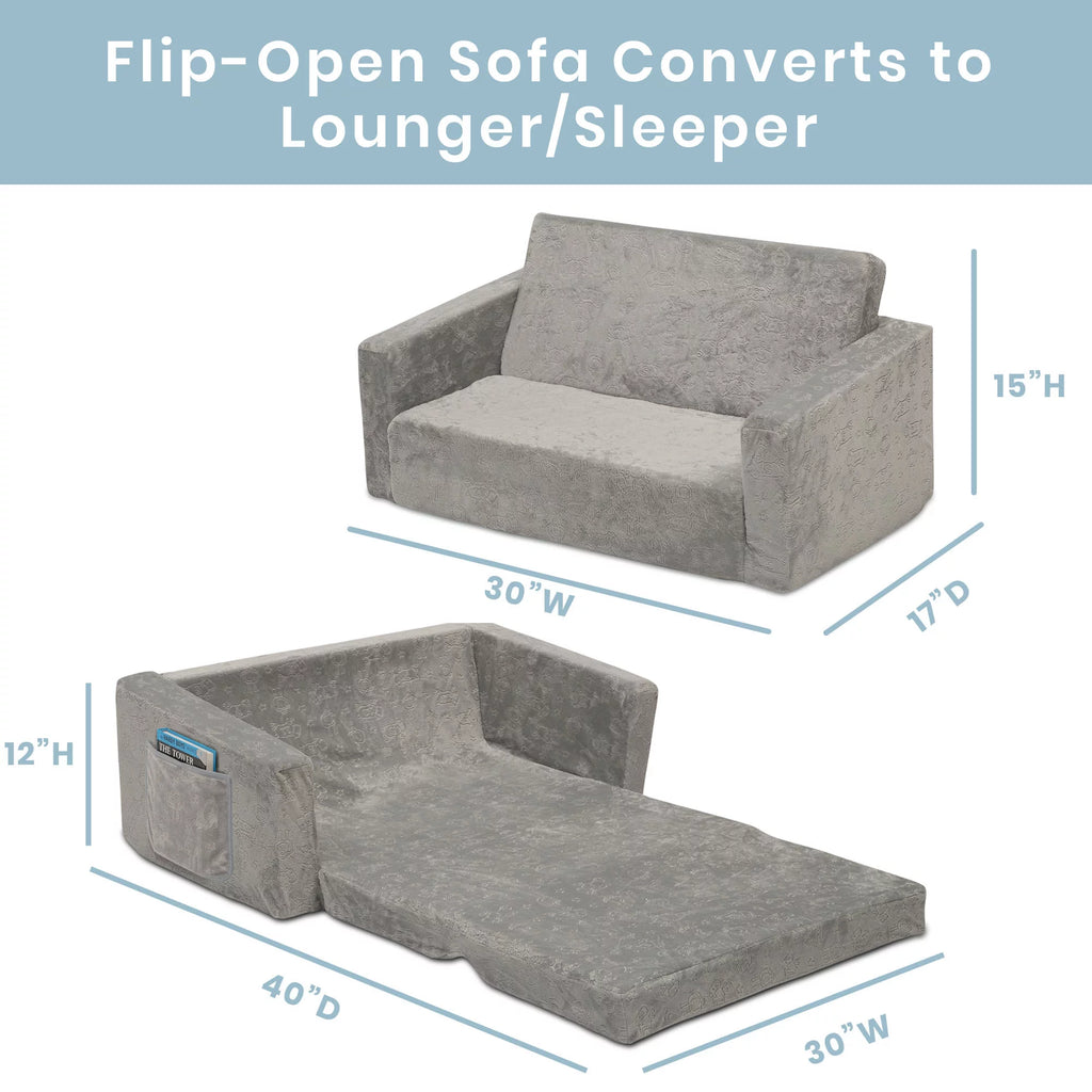 Extra Wide Convertible Sofa to Lounger E74958