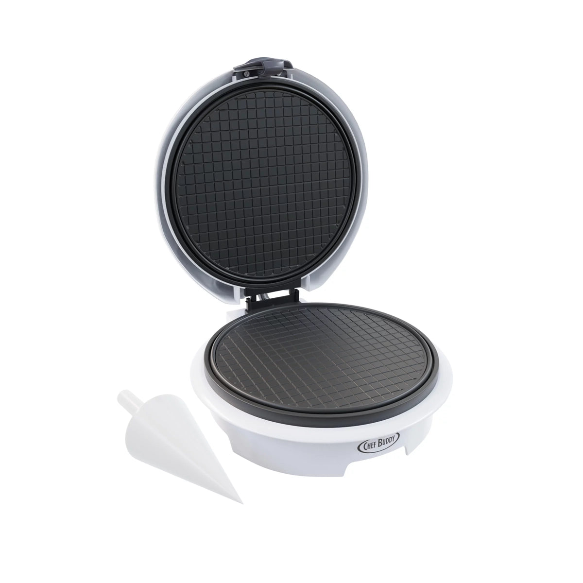 White Electric Nonstick Waffle Cone Maker P365321