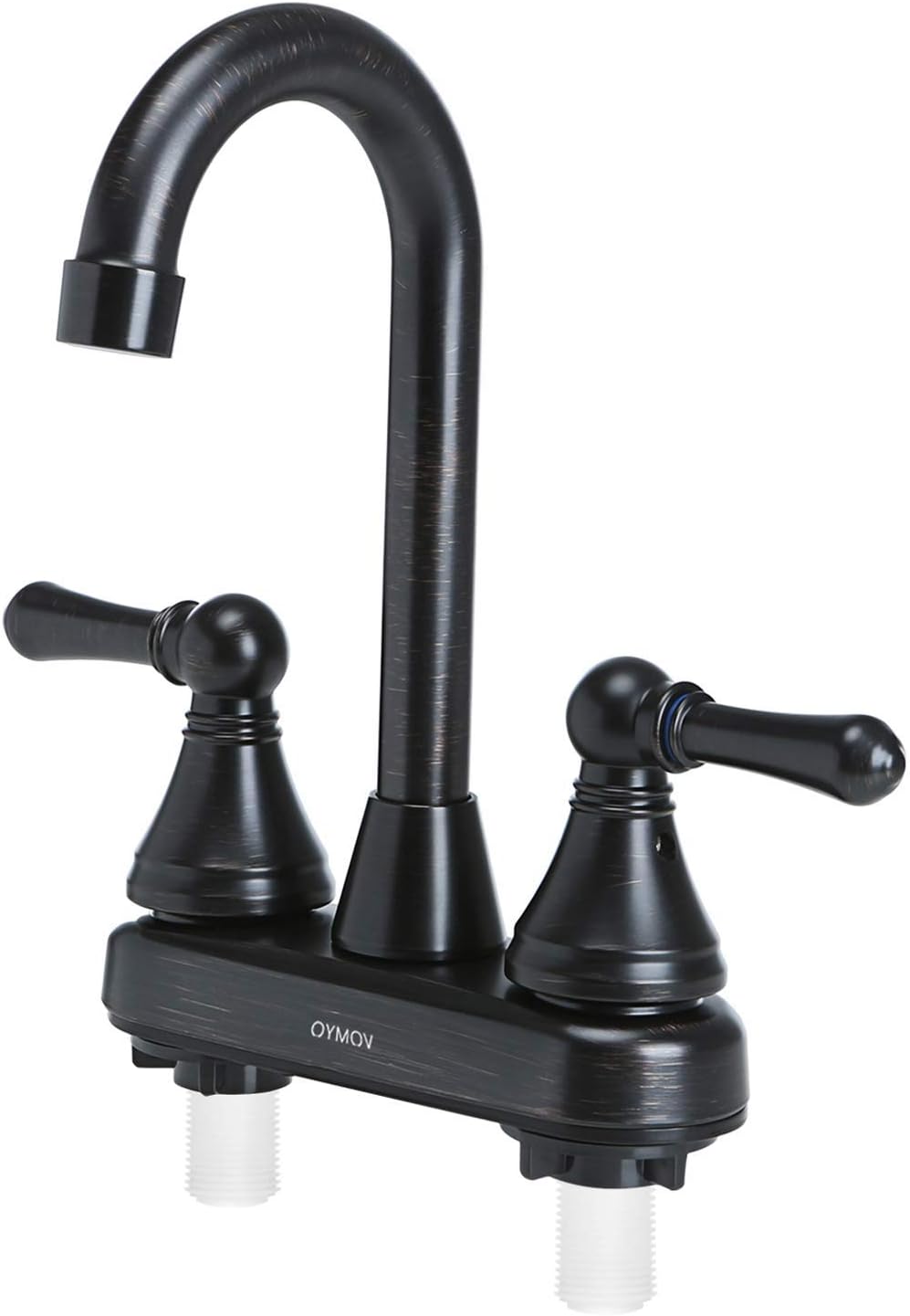 Non-Metallic Two-Handle Pull-Down RV Kitchen Faucet Chrome F436