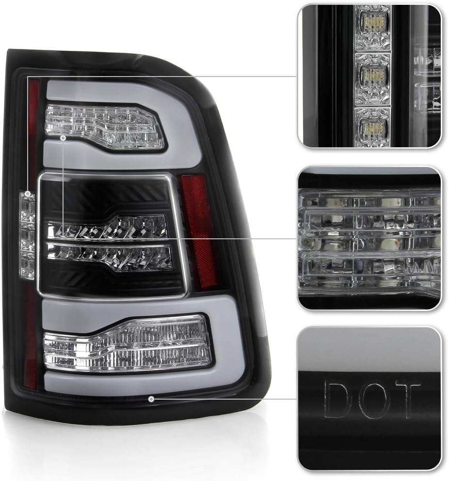 Black Full LED Tail Lights Left+Right C778