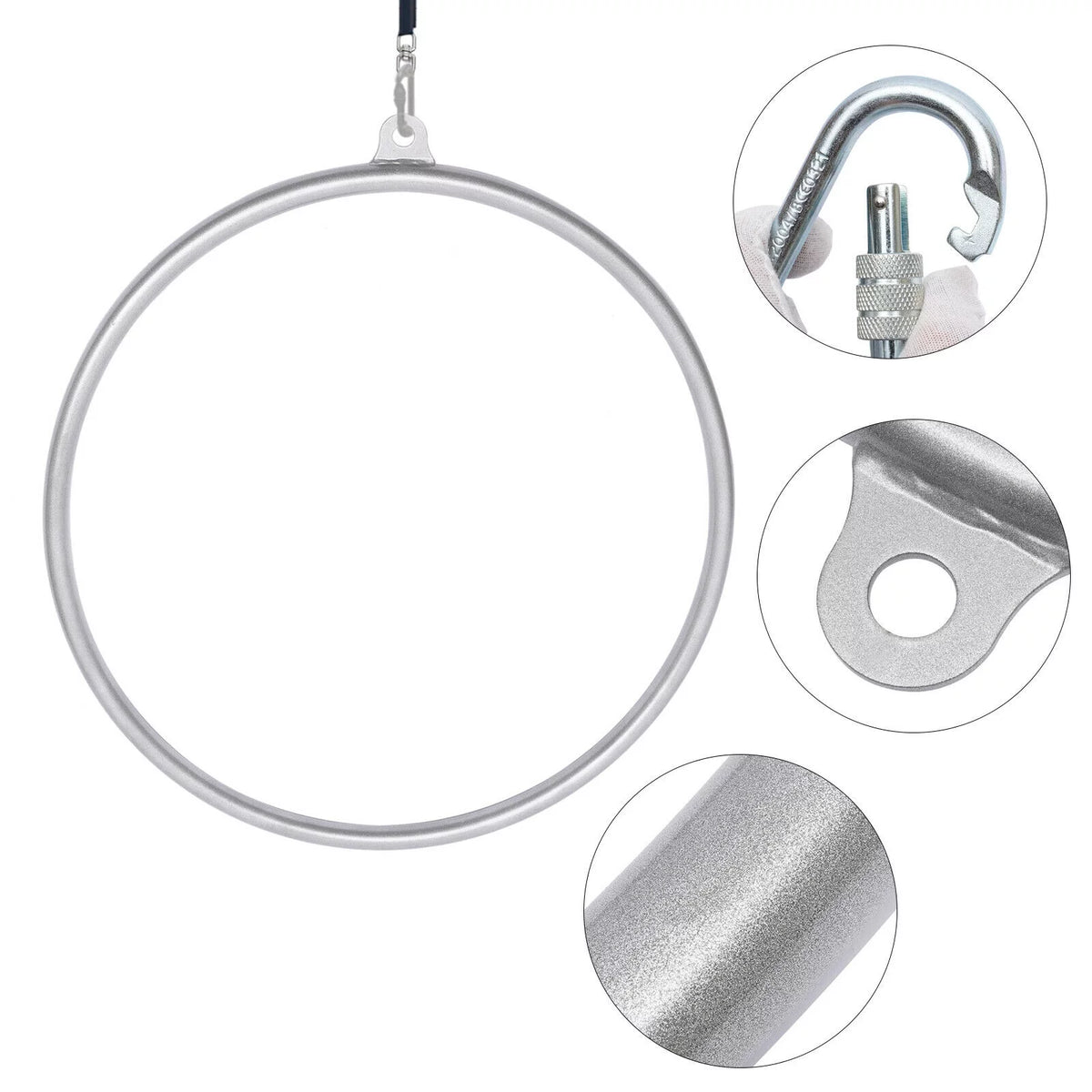 33.5" Yoga Ring Aerial Lyra Hoop Gymnastic Equipment V60514