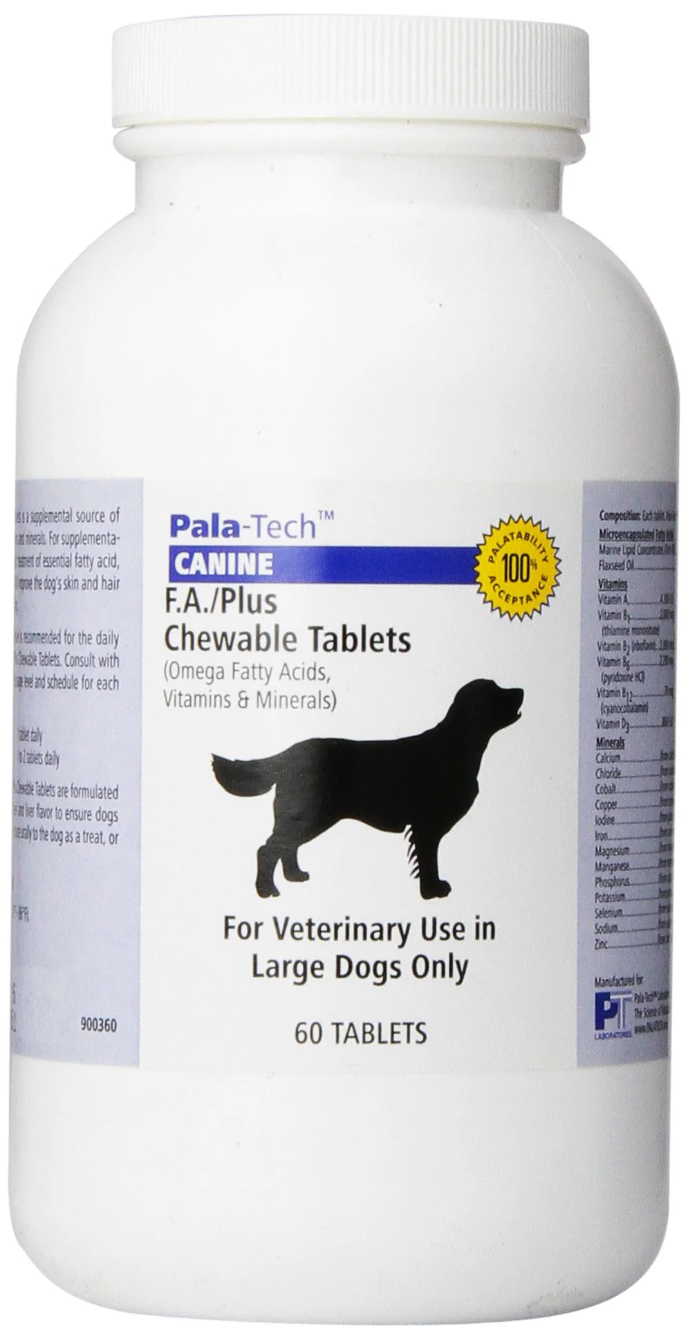 Large Dog Chew Tabs 60 Count U6317