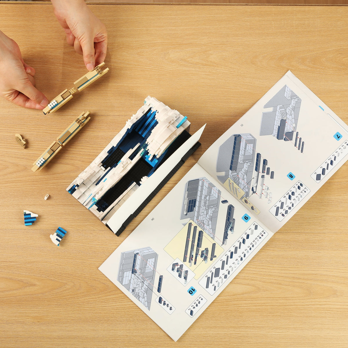 Blue Micro Mini Building Block Set Toy W190779