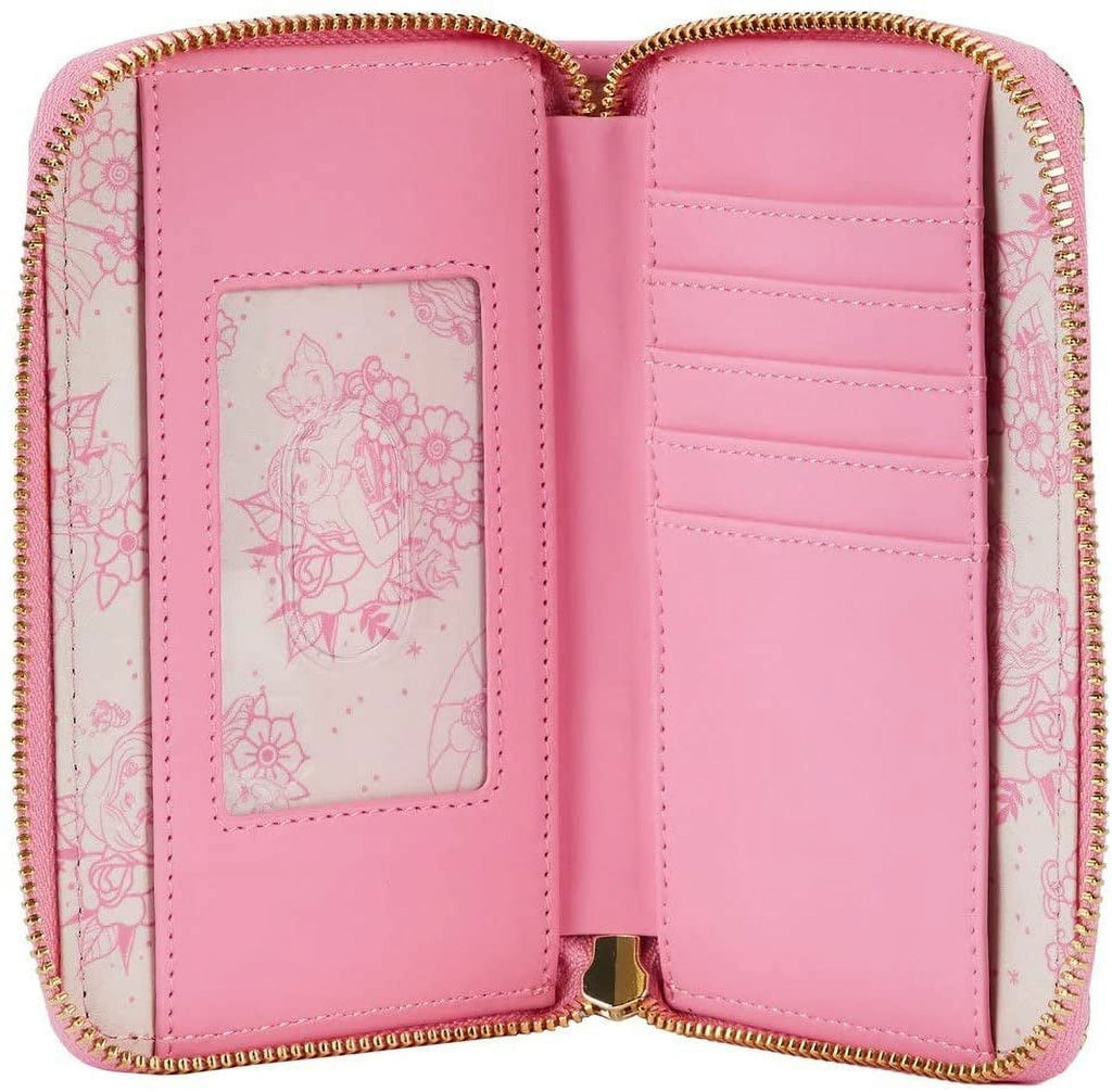 Princess Tattoo Zip Around Wallet U1183