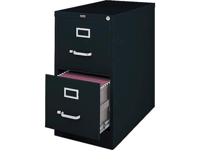 Black 2-Drawer Vertical File Cabinet V91449
