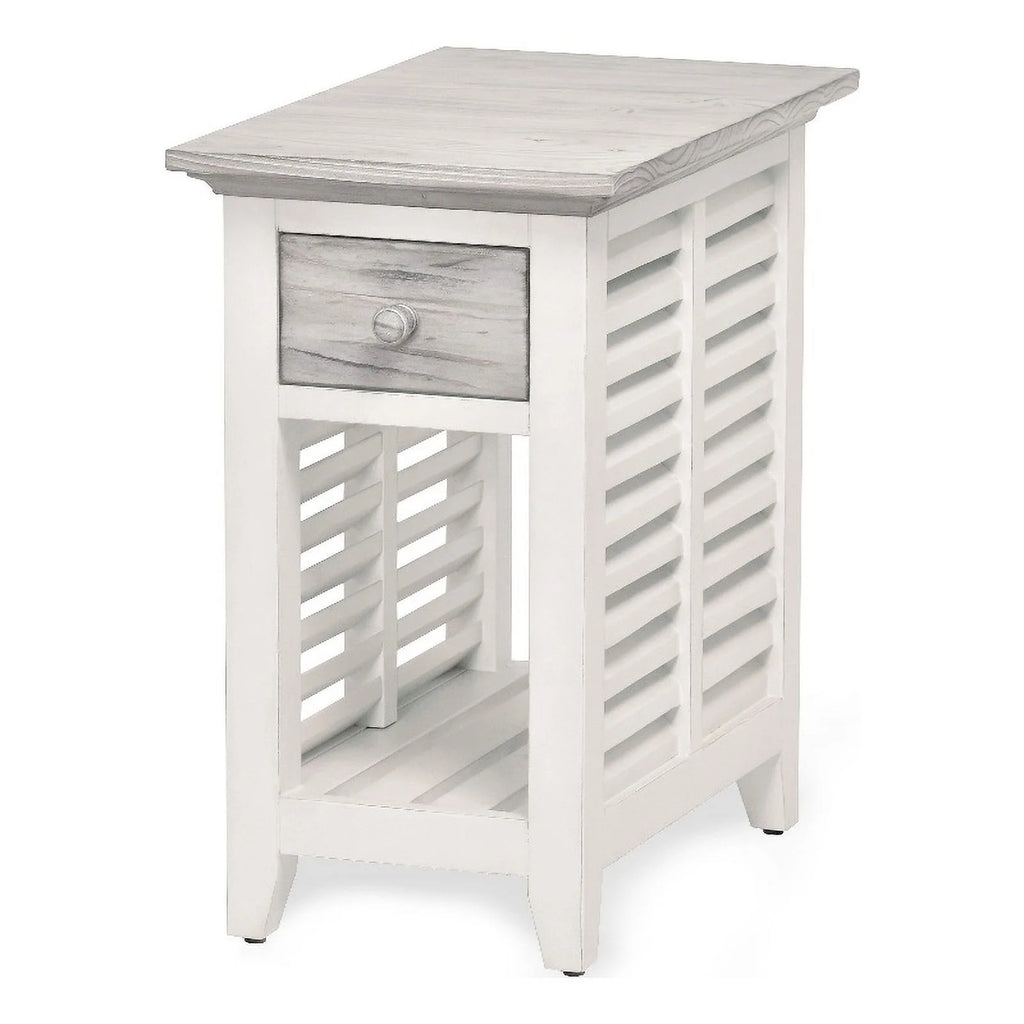 Wood Chairside Table with Drawer W630025