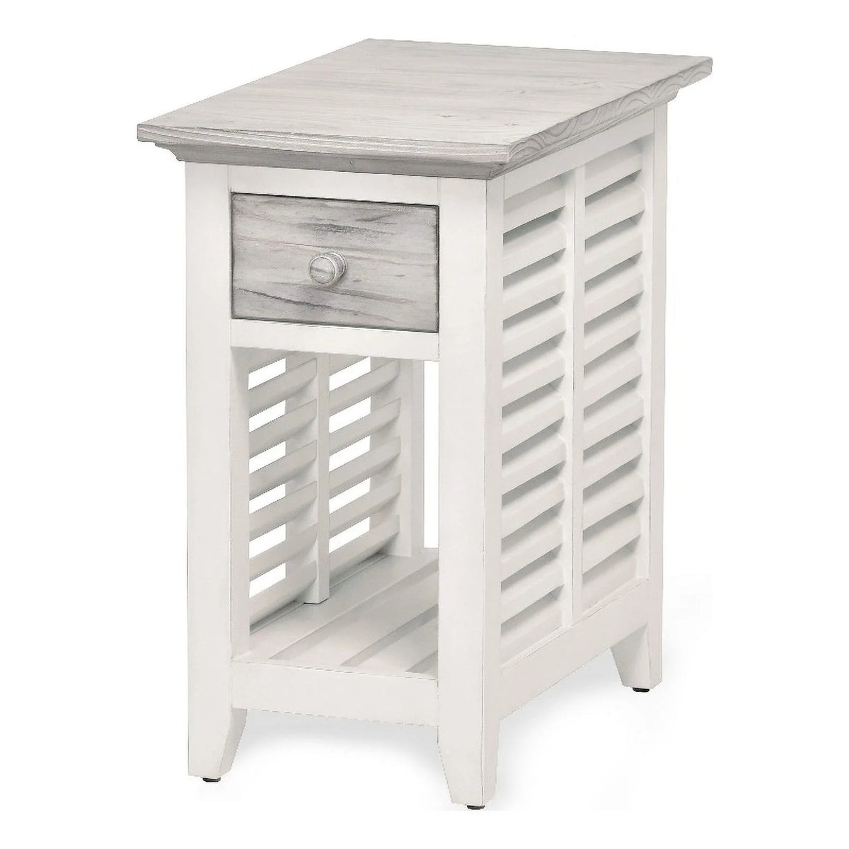 Wood Chairside Table with Drawer W630025