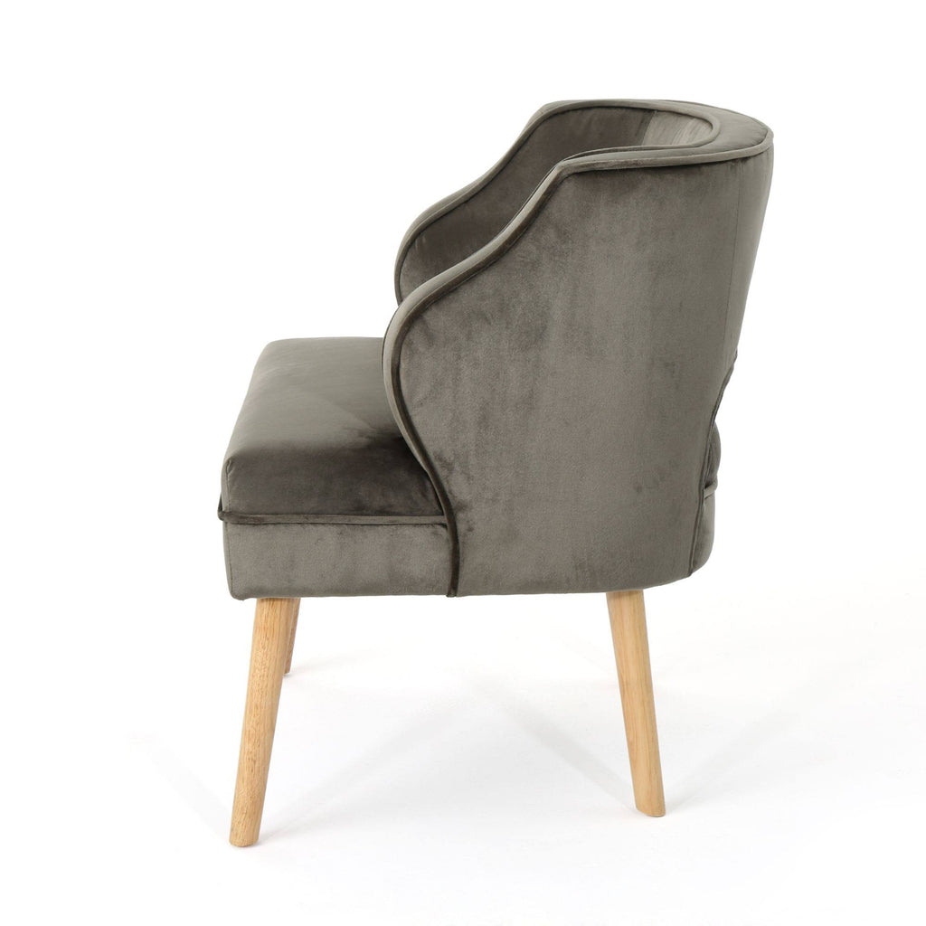 Gray and Beige Contemporary Accent Chair V618980